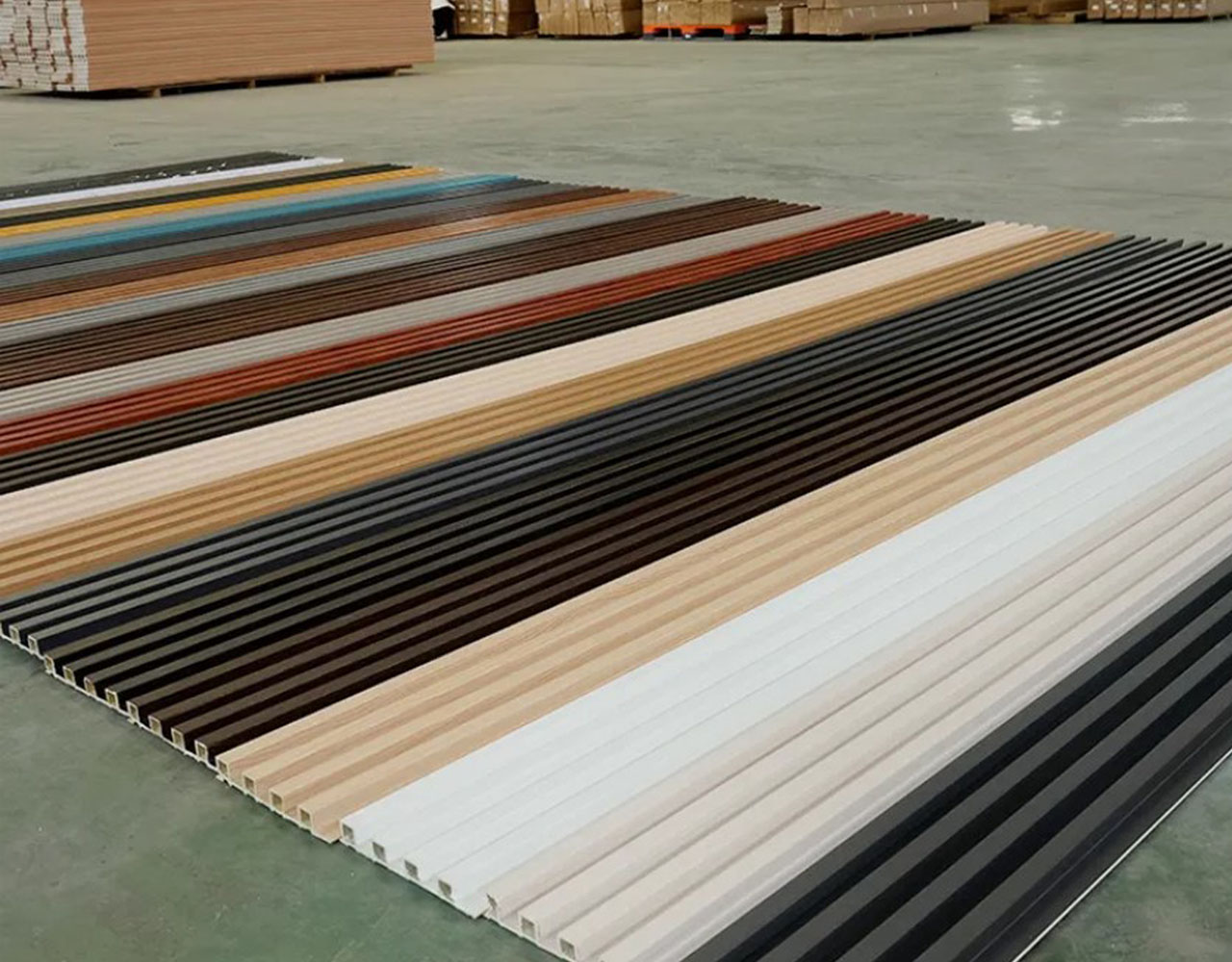 Manufacturer Customization WPC Fluted Panel for Outdoor Construction