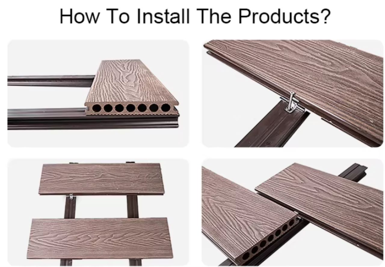 WPC Flooring Waterproof Outdoor Decking 