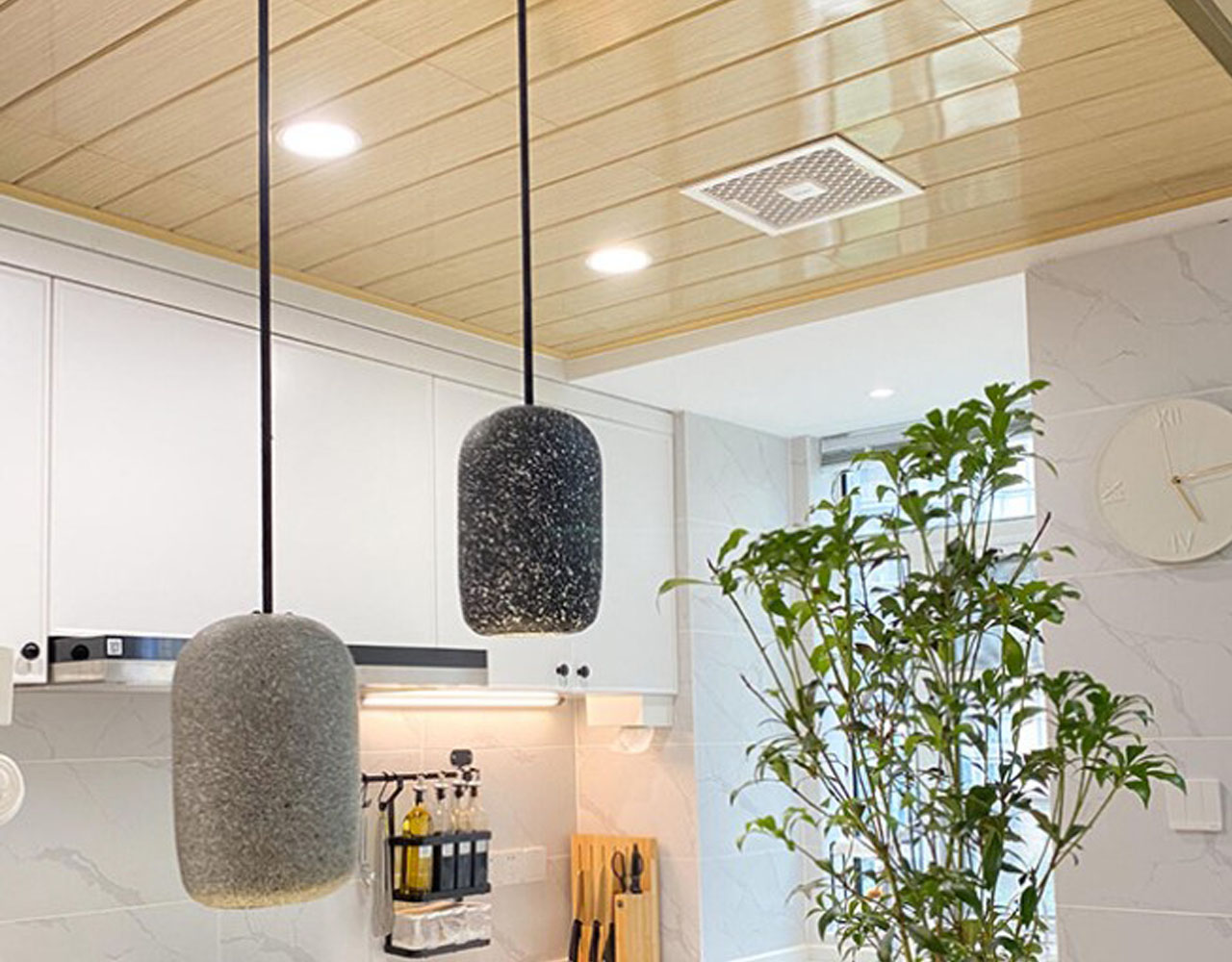 Wooden Ceiling Design Plastic PVC False Ceiling Panel For Living Room