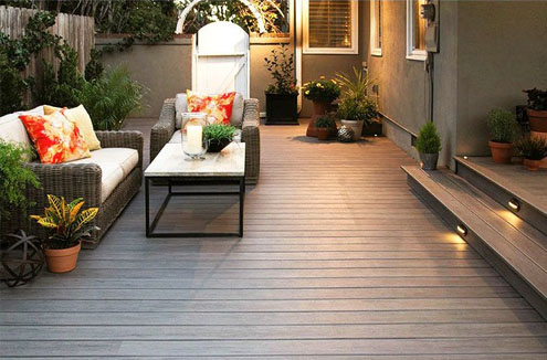 Waterproof WPC Decking for Outdoor Garden Decoration